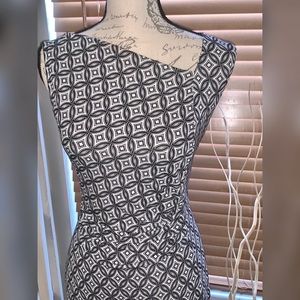 Talbots Asymmetrical Neckline Dress